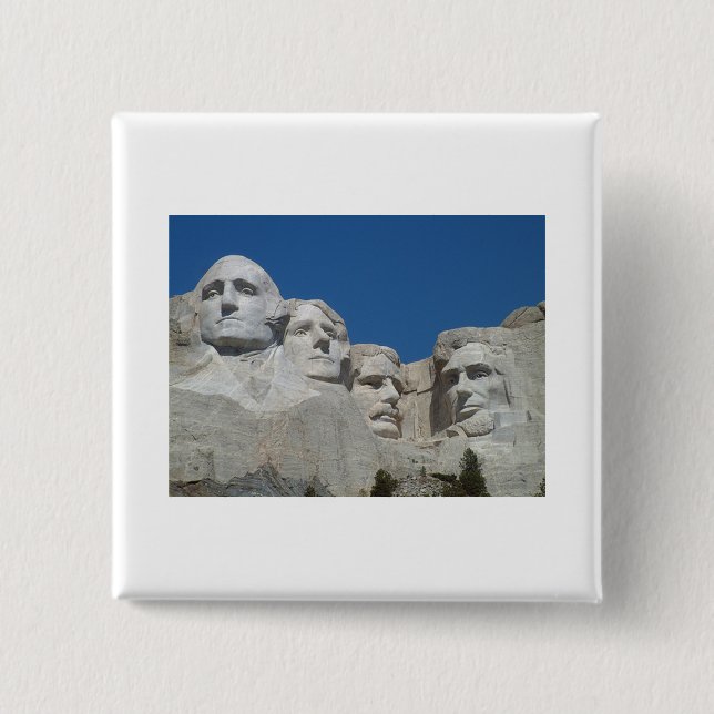 Badge Carré 5 Cm Rushmore (Devant)