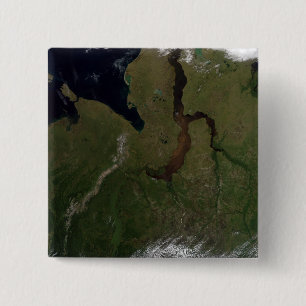 Badge Carré 5 Cm Russie centrale du Nord
