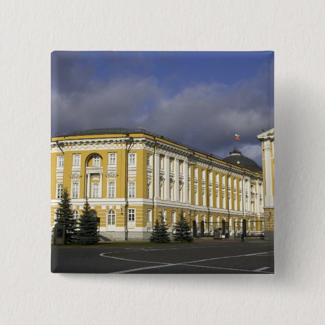 Badge Carré 5 Cm Russie, Moscou, Kremlin, Palais du Sénat, (Devant)