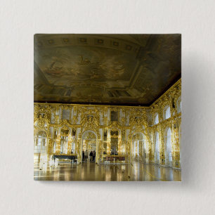 Badge Carré 5 Cm Russie, Saint-Pétersbourg, Palais de Catherine (a