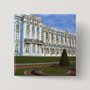 Badge Carré 5 Cm Russie, Saint-Pétersbourg, Pouchkine, Catherine
