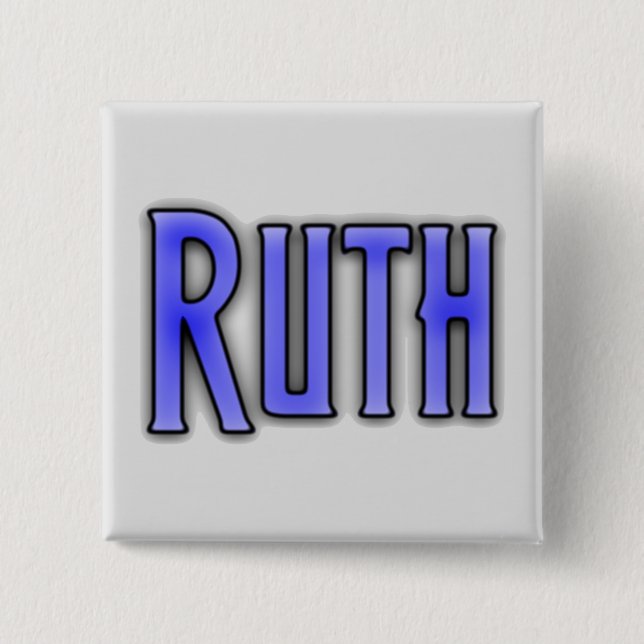 Badge Carré 5 Cm RUTH, pour Ruth (Devant)