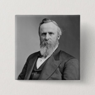 Badge Carré 5 Cm Rutherford Birchard Hayes