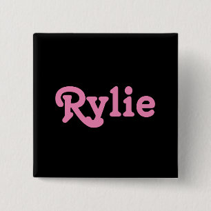Badge Carré 5 Cm Rylie bouton