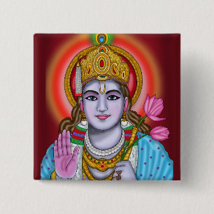 Badge Carré 5 Cm Sac à Tote Shree Krishna