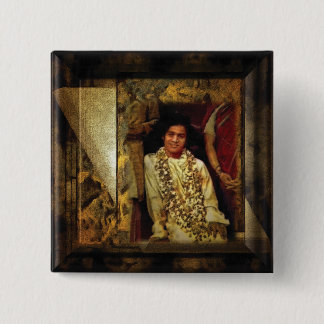 Badge Carré 5 Cm Sai Baba