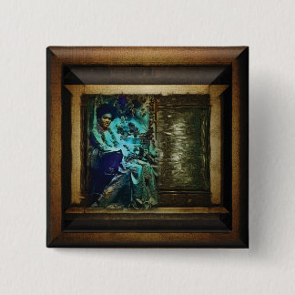 Badge Carré 5 Cm Sai Baba