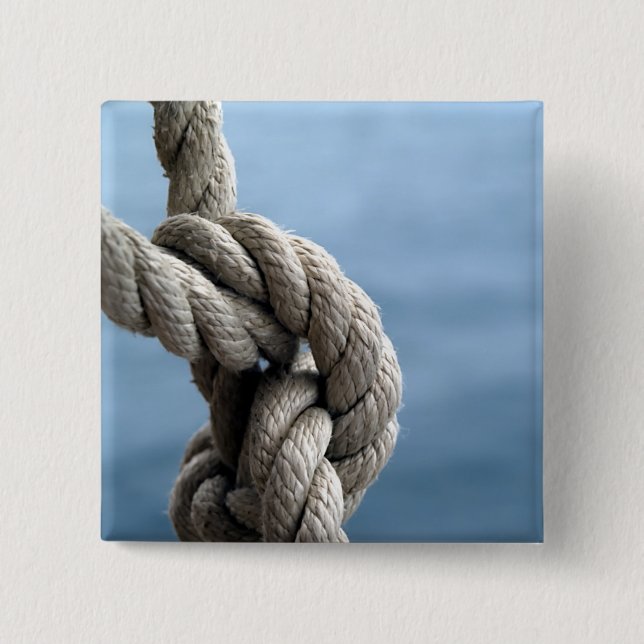 Badge Carré 5 Cm Sailor's Knot (Devant)