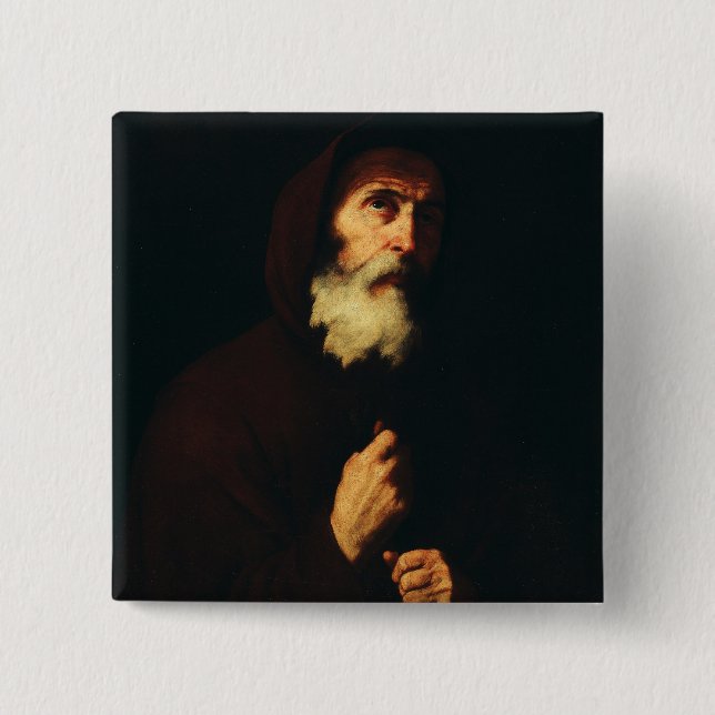 Badge Carré 5 Cm Saint François de Paola (Devant)