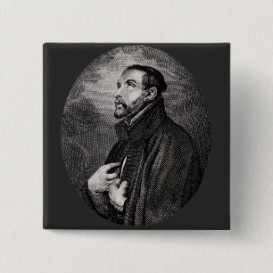 Badge Carré 5 Cm Saint François Xavier