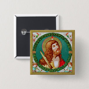 Badge Carré 5 Cm Saint Jacques le Mineur (JMAS 05)
