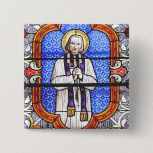 Badge Carré 5 Cm Saint Jean Baptiste Marie Vianney