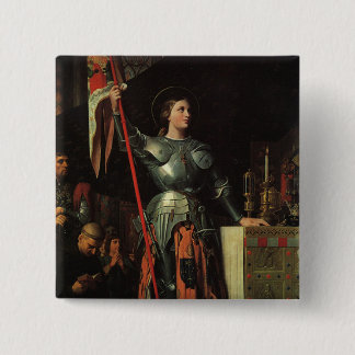 Badge Carré 5 Cm Saint Jeanne d'Arc