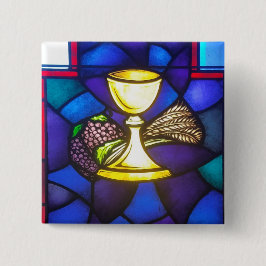 Badge Carré 5 Cm Sainte Communion