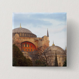Badge Carré 5 Cm Sainte-Sophie inaugurée par les Byzantins