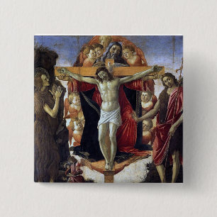 Badge Carré 5 Cm Sainte Trinité - Botticelli