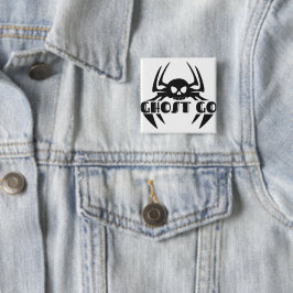 Badge Carré 5 Cm Saison Éffrayante de Ghost Go