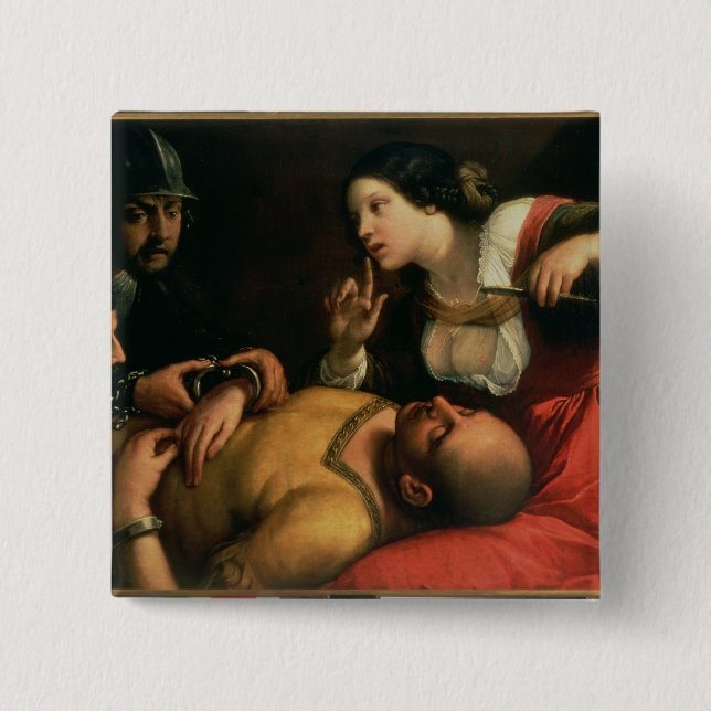 Badge Carré 5 Cm Samson et Delilah (Devant)
