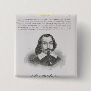 Badge Carré 5 Cm Samuel de Champlain