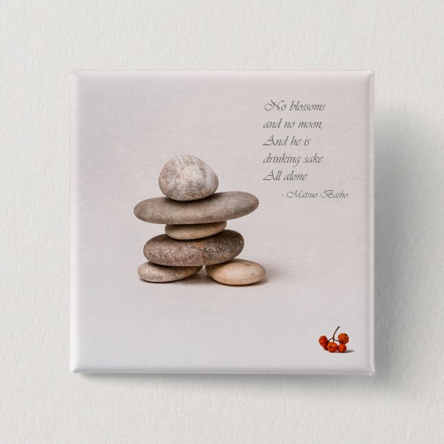 Badge Carré 5 Cm Samurai (Devant)