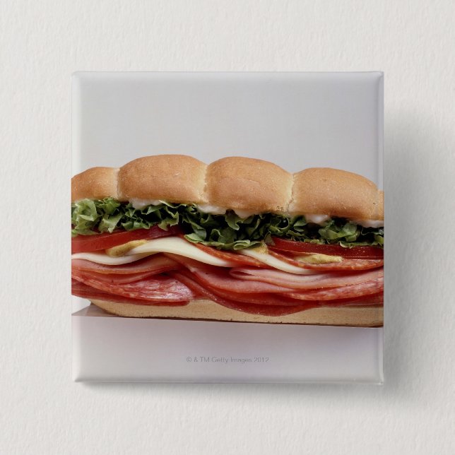 Badge Carré 5 Cm sandwich Deli (Devant)