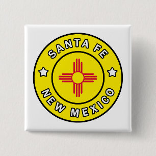 Badge Carré 5 Cm Santa Fe Nouveau-Mexique