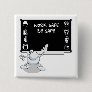 Badge Carré 5 Cm Santé et sécurité