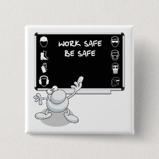 Badge Carré 5 Cm Santé et sécurité