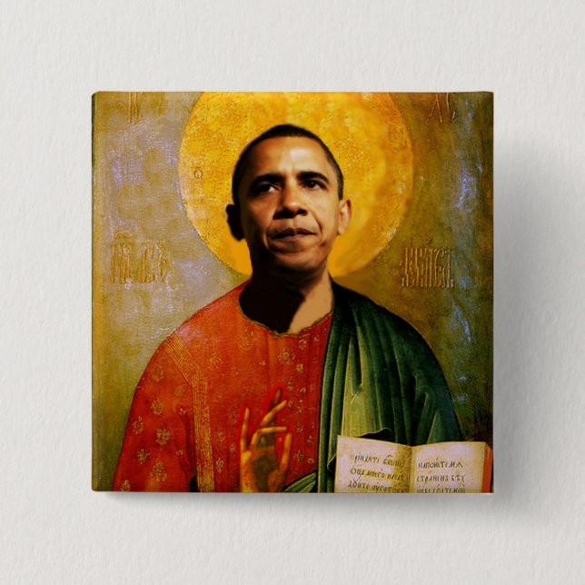BADGE CARRÉ 5 CM SANTOBAMA (Devant)