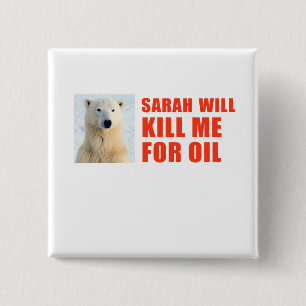 Badge Carré 5 Cm Sarah me tuera pour l'huile