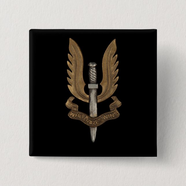 Badge Carré 5 Cm SAS britannique (Devant)