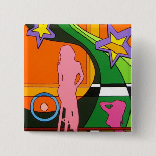 Badge Carré 5 Cm "Saveur "