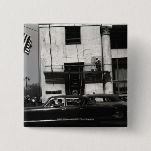 Badge Carré 5 Cm Scène urbaine aux Etats-Unis