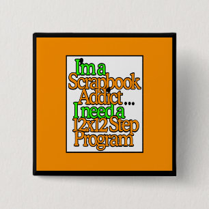 Badge Carré 5 Cm Scrapbooker