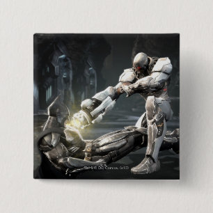Badge Carré 5 Cm Screenshot: Batman vs Cyborg