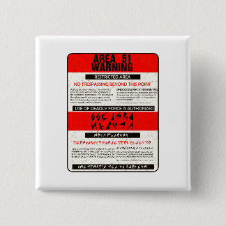 Badge Carré 5 Cm Secteur 51 avertissant