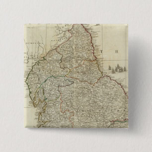 Badge Carré 5 Cm Section nord de l'Angleterre et du pays de Galles