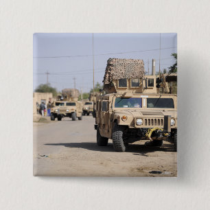 Badge Carré 5 Cm Sécurité de la conduite de Humvee pendant une