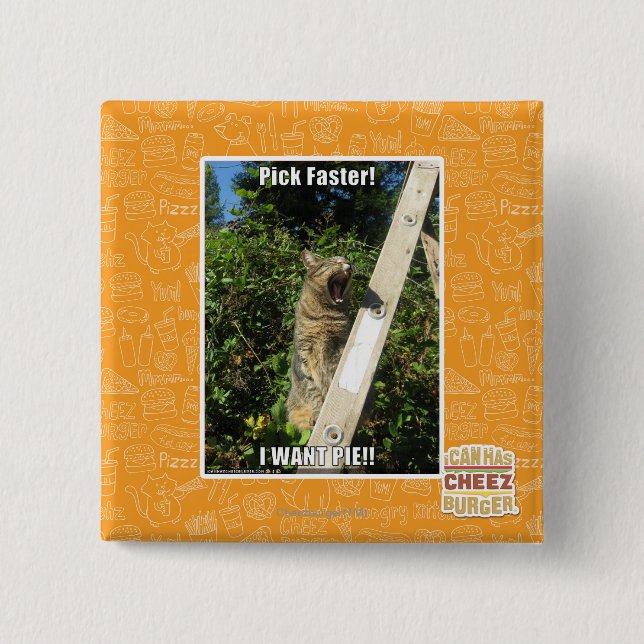 Badge Carré 5 Cm Sélection plus rapidement ! (Devant)