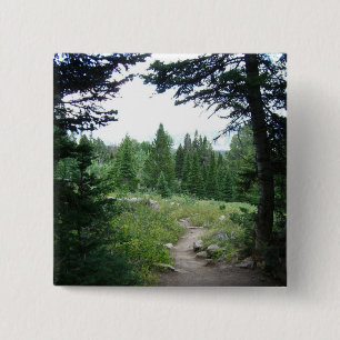 Badge Carré 5 Cm Sentier Grand Teton