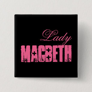 Badge Carré 5 Cm Série de Shakespeare - Macbeth