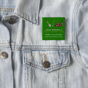 Badge Carré 5 Cm Services d'aménagement paysager   Entretien de pel