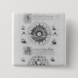 Badge Carré 5 Cm Sextant