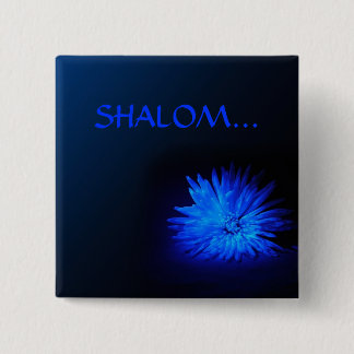 Badge Carré 5 Cm SHALOM… Boutons religieux