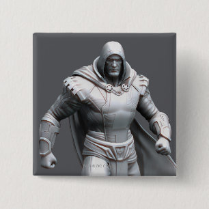 Badge Carré 5 Cm Shazam Alternate