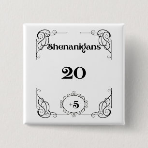 Badge Carré 5 Cm Shenanigans Pin
