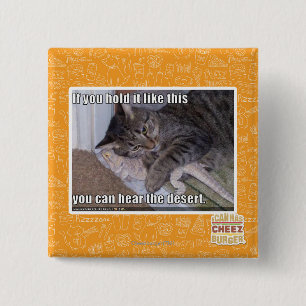 Badge Carré 5 Cm Si vous le tenez comme ça