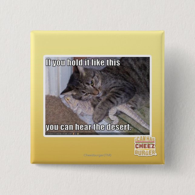 Badge Carré 5 Cm Si vous le tenez comme ça (Devant)