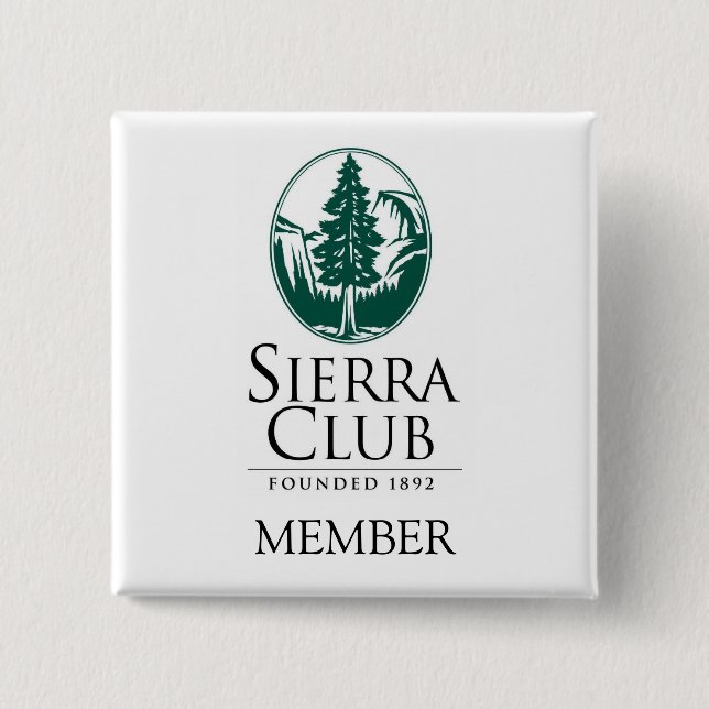 Badge Carré 5 Cm Sierra club, MEMBRE, MEMBRE (Devant)