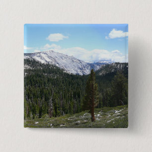 Badge Carré 5 Cm Sierra Nevada Mountains II de Yosemite